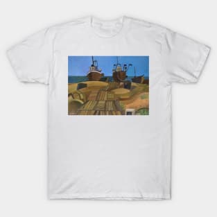 Dungeness Beach Fishing Boats Kent T-Shirt